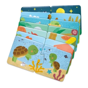 Puzzle joc "potrivește perechea – animale și pui" Thumbnail 7