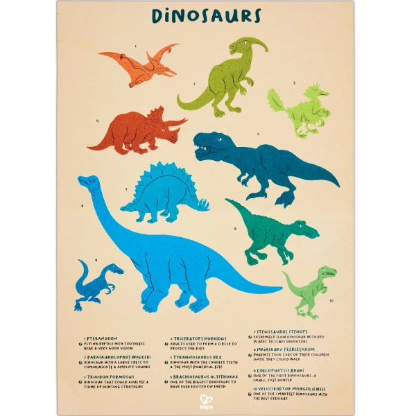 Puzzle de podea „dinozaur”, 202 elem. 7