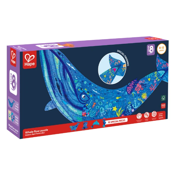 Puzzle de podea „balena cu cocoașă”, 200 elem. 3