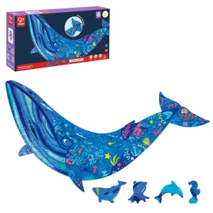 Puzzle de podea „balena cu cocoașă”, 200 elem.