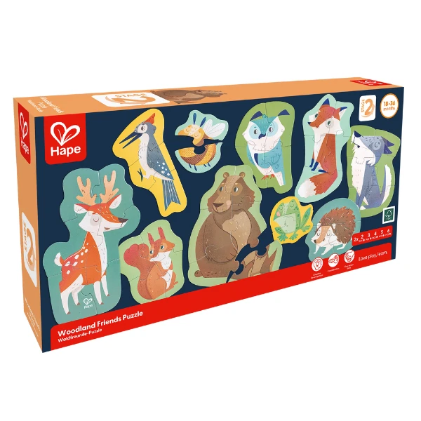 Set puzzle 10 în 1 "prietenii pădurii" 3