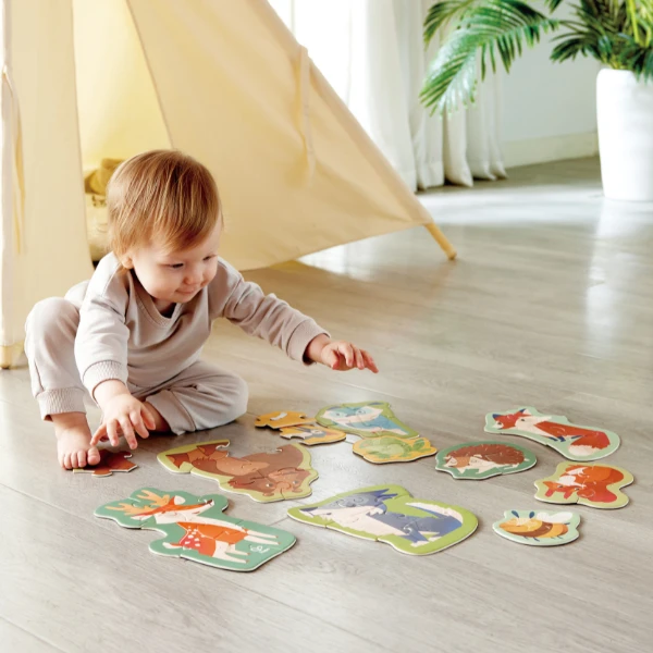 Set puzzle 10 în 1 "prietenii pădurii" 7