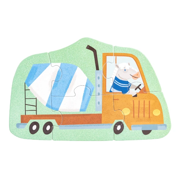 Set puzzle 15 în 1 "vehicule" 2