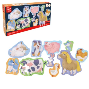 Set puzzle 10 în 1 "Prietenii de la Fermă"