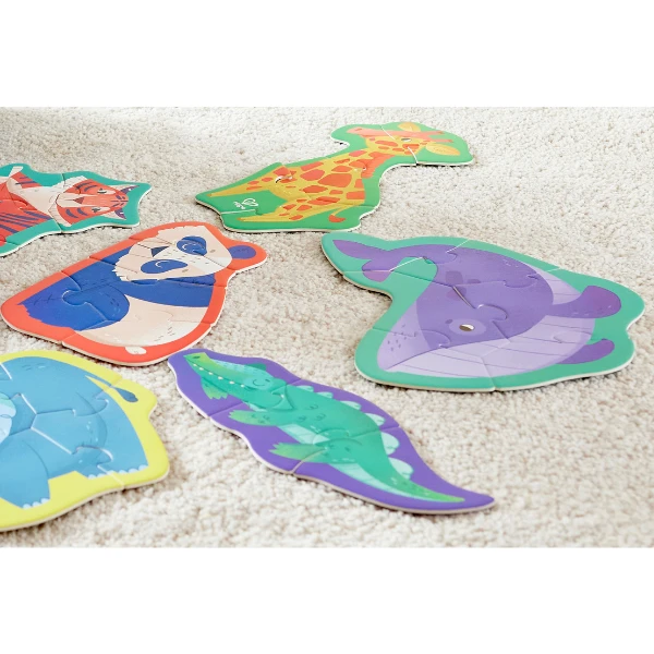 Set puzzle 10 în 1 "prietenii junglei" 9