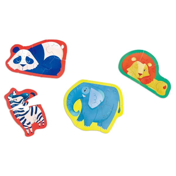 Set puzzle 10 în 1 "prietenii junglei" 5