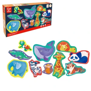 Set puzzle 10 în 1 "prietenii junglei"