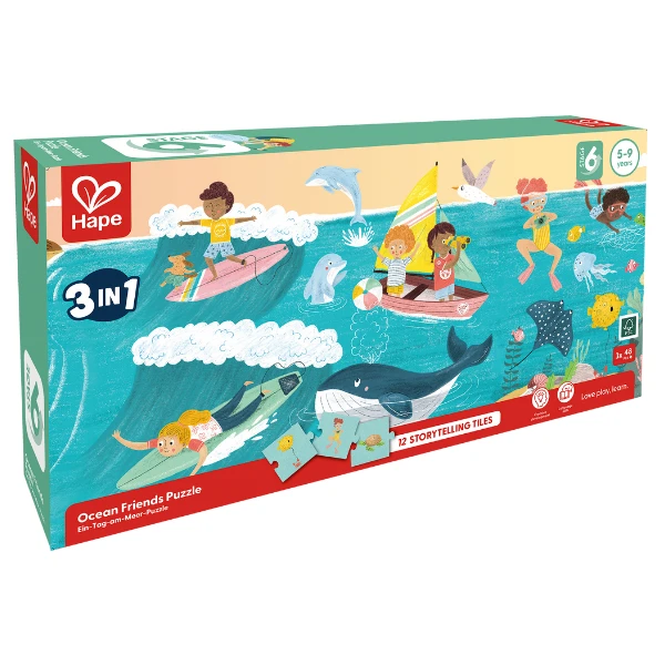 Set puzzle 3 în 1 "prietenii oceanului" 3