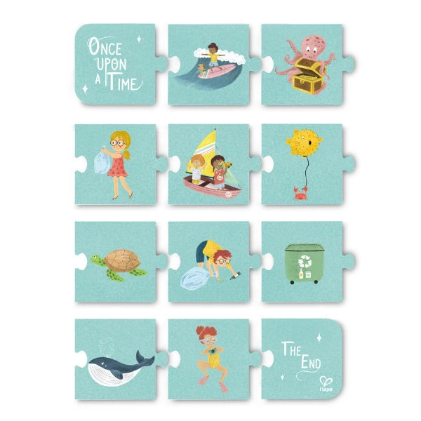 Set puzzle 3 în 1 "prietenii oceanului" 5