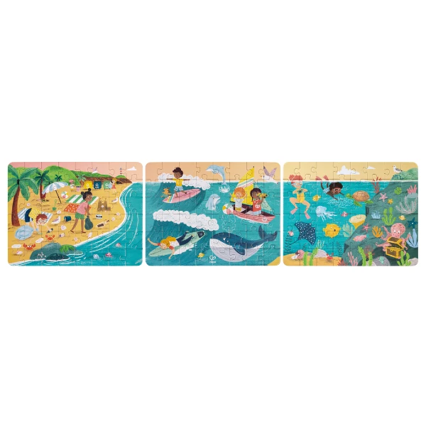 Set puzzle 3 în 1 "prietenii oceanului" 2