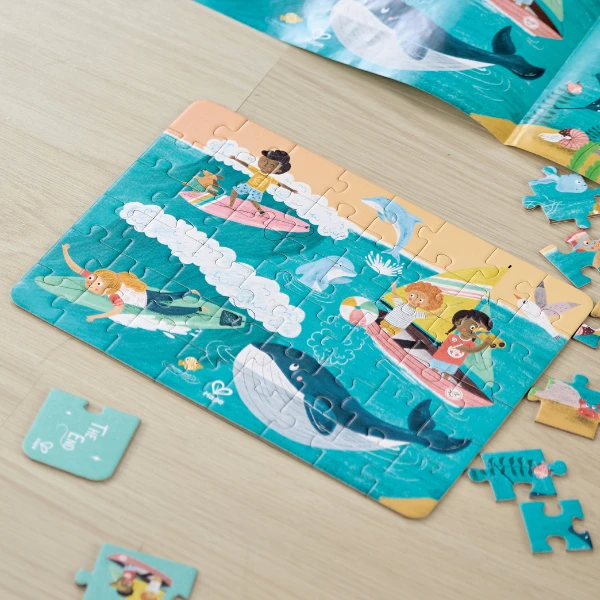 Set puzzle 3 în 1 "prietenii oceanului" 7