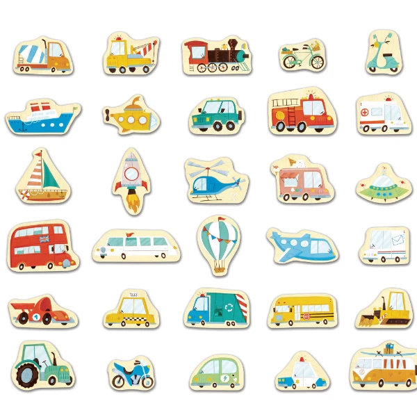 Set de figurine magnetice „transport” 2