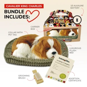 Cățeluș "cavalier king charles” cu imitație de respirație Thumbnail 6
