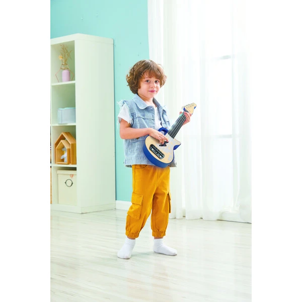Chitara ukulele cu lumini, albastră 15