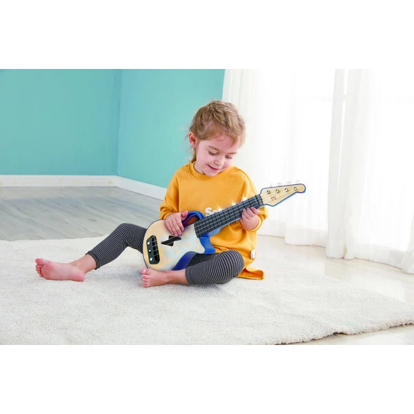 Chitara ukulele cu lumini, albastră 13
