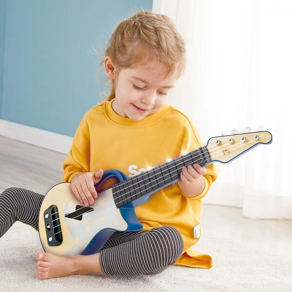 Chitara ukulele cu lumini, albastră 16