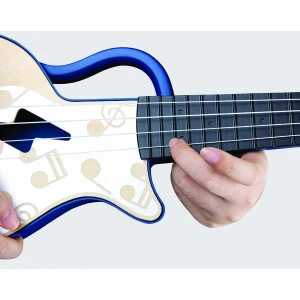 Chitara ukulele cu lumini, albastră Thumbnail 7