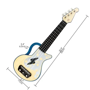 Chitara ukulele cu lumini, albastră Thumbnail 11