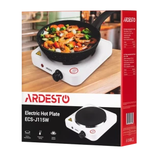 Plită electrică mini ardesto ecs-j115w, alb Thumbnail 4