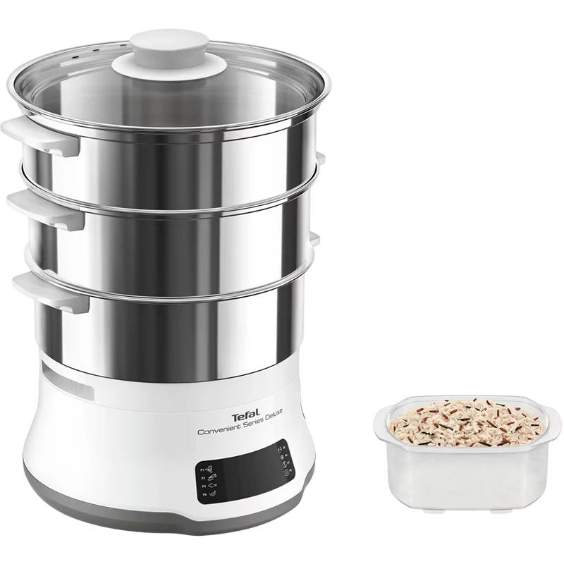 Пароварка tefal vc502d10, белый 4