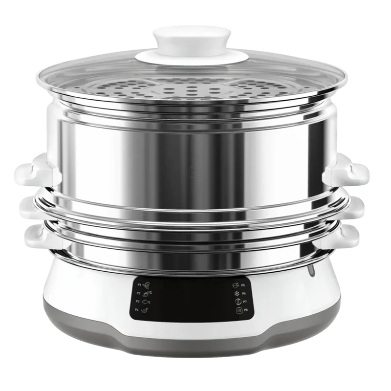 Пароварка tefal vc502d10, белый 2