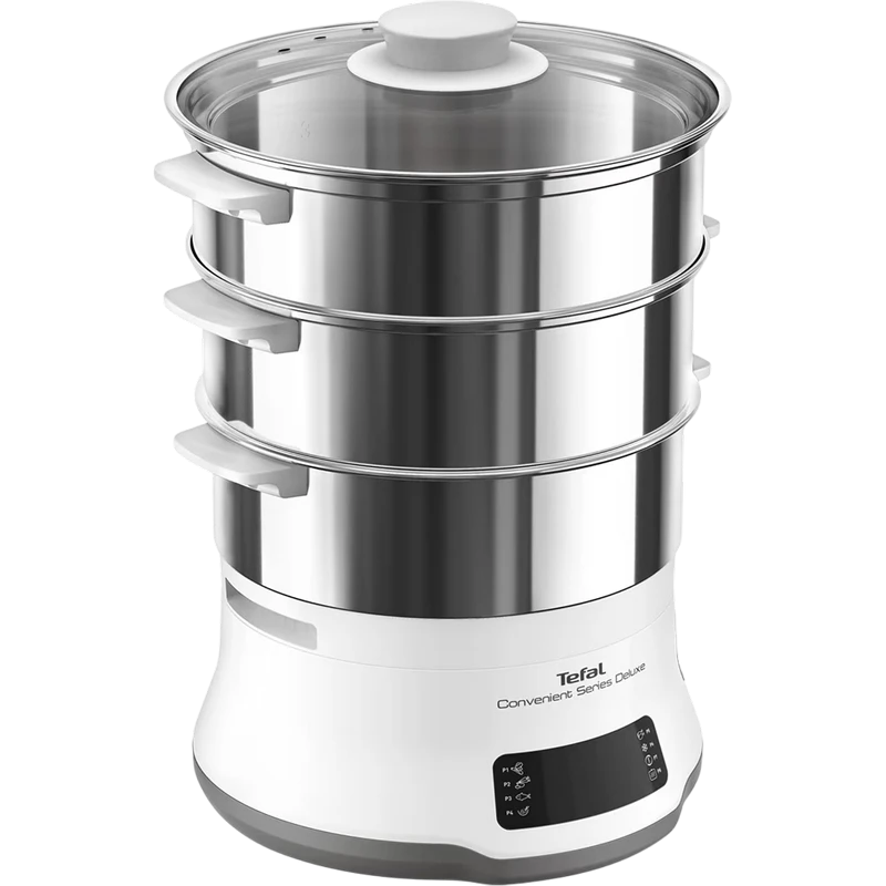 Пароварка tefal vc502d10, белый 5