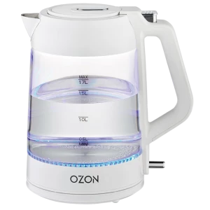 Электрочайник OZON EKC-1705A-GS, Белый