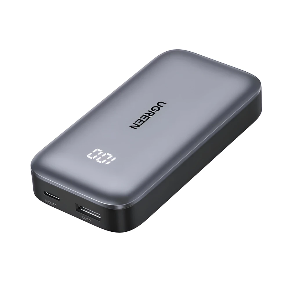 Ugreen power bank с двунаправленной быстрой зарядкой 10000mah, 30w, серый 2