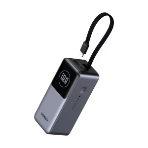 Ugreen power bank nexode flight approved 20000mah, 130w, с встроенным кабелем usb-c, серый Thumbnail 2