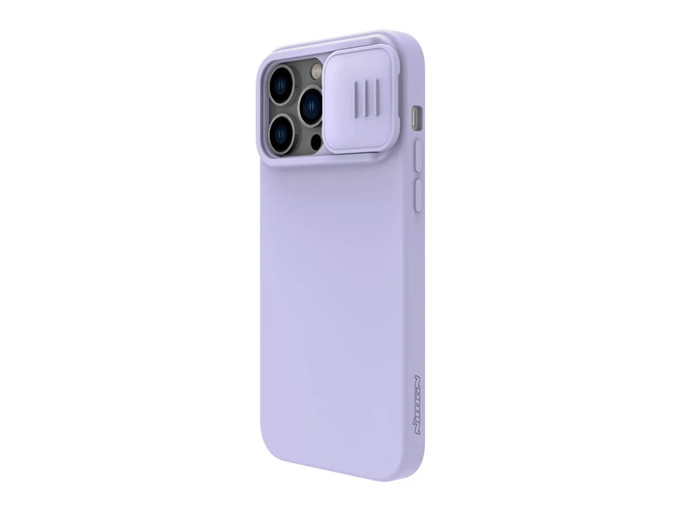 Husă nillkin iphone 14 pro, camshield silky silicone, violet 3