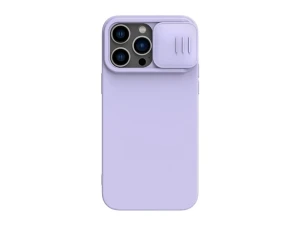 Чехол nillkin iphone 14 pro, camshield silky silicone, фиолетовый