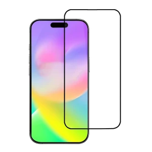 Защитное стекло woo tempered glass 5d для iphone 17 pro, черное