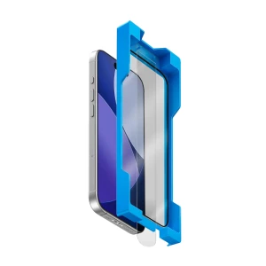 Uniq Glass Screen Protector for iPhone 17 Pro (2025) 6.3 Vivid Exofit Optix Covex Applicator, Black Thumbnail 1