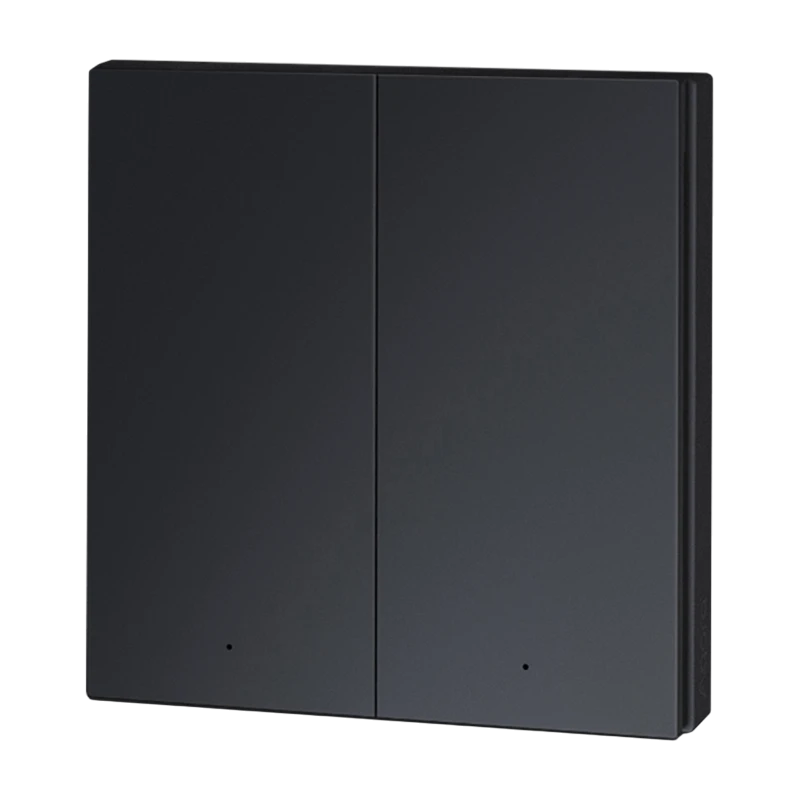 Умный выключатель aqara wireless switch h1 (double rocker), серый 3