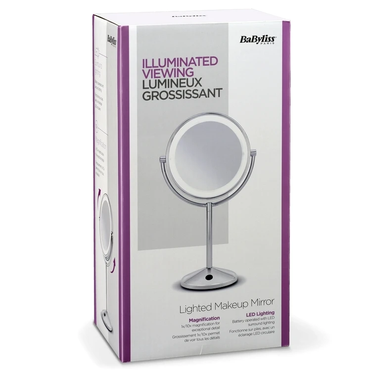 Oglindă cosmetică babyliss 9436e, argintiu 2