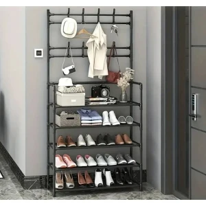 Металлическая вешалка для одежды с 5 полками, 60x29.5x172 см (rkj126b)