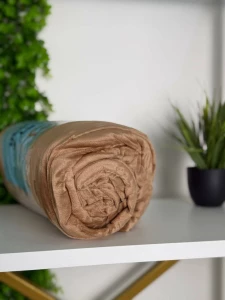 ПРОСТЫНЯ НА РЕЗИНКЕ ИЗ ВЕЛЮРА, КОРИЧНЕВАЯ, 180X200СМ (10MS2-16-EV)