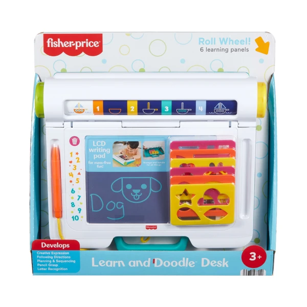Fisher-price tablă de desen și scris cu ecran lcd „învață și desenează” 3