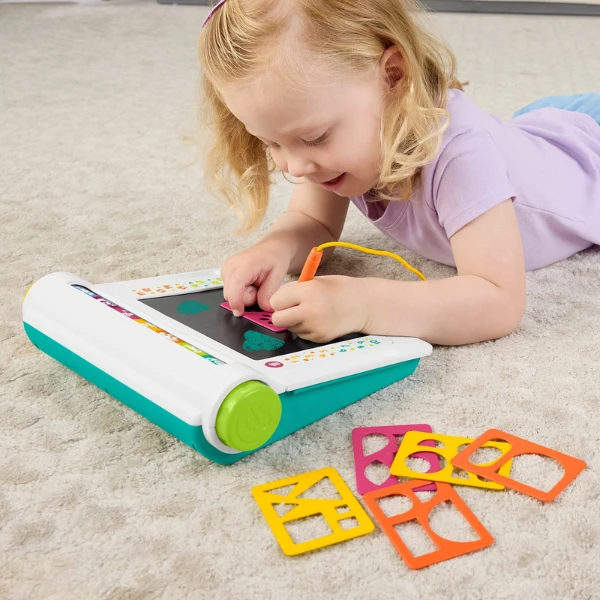 Fisher-price tablă de desen și scris cu ecran lcd „învață și desenează” 6