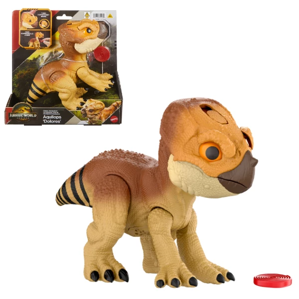 Figurină interactivă de dinozaur "jurassic world: aquilops dolores" 2