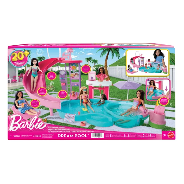 Set de joacă barbie "piscina de vis" 4