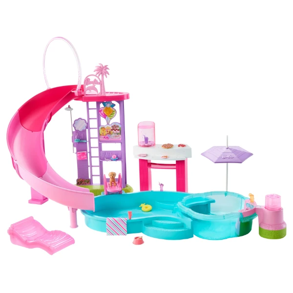 Set de joacă barbie "piscina de vis" 2