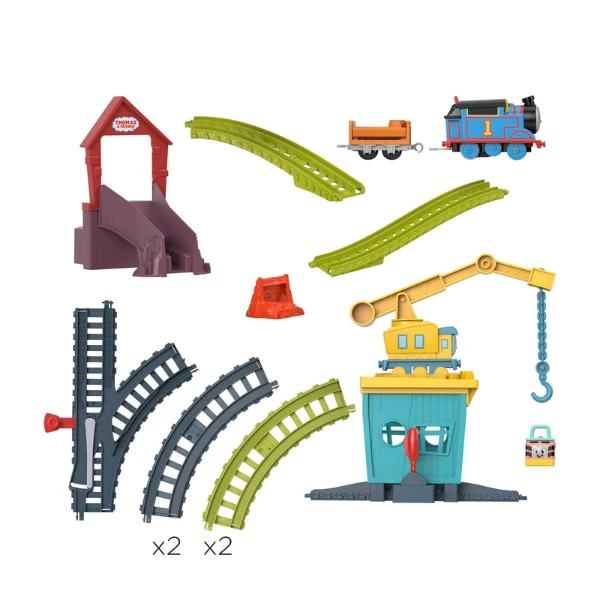 Set de tren și pistă thomas &amp; friends cu alimentare cu baterii 7