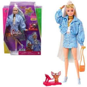 Set barbie extra „barbie în costum albastru”