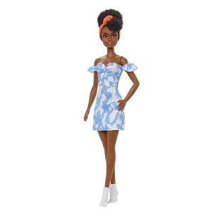 Păpușa barbie "fashionista" în rochie albastră Thumbnail 2