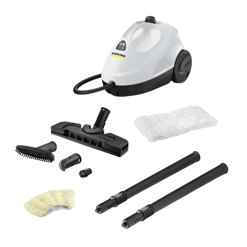 Aparat de curățat cu abur karcher kst 2 + set duze perii rotunde 2.863-264.0, alb 4