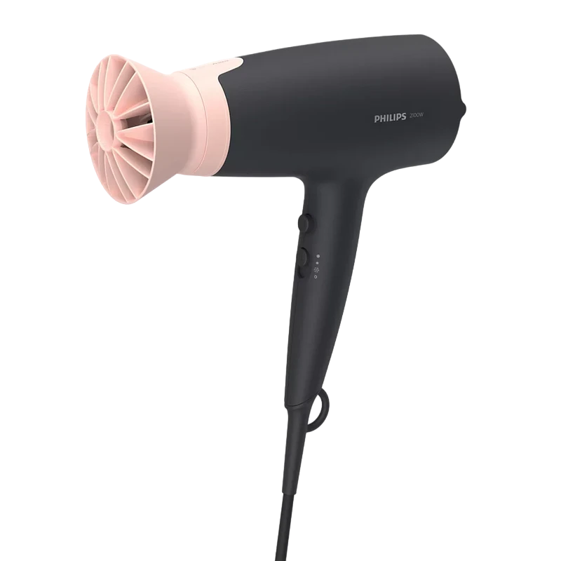 Uscător de păr philips bhd350/10, 2100 w, negru | roz 4
