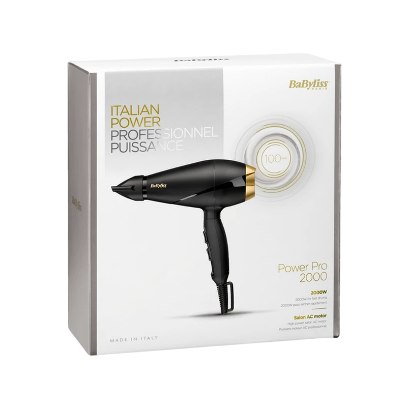 Фен babyliss power pro 6704e, 2000 вт, чёрный 7