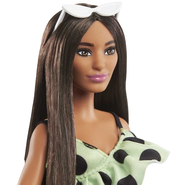Papușa barbie "fashionista în salopetă cu buline" 4