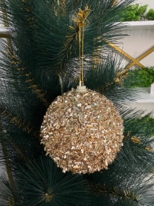 SET 3 GLOBURI AURII PUDRATE 8CM (CP-24-262)